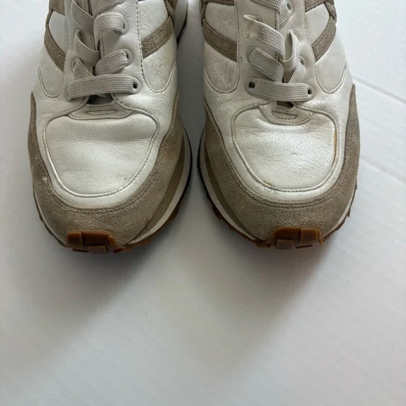 Veronica Beard Valentina Sneaker in Ecru Size 10 - Picture 3 of 9